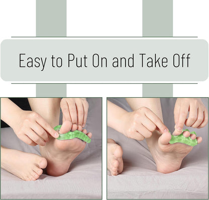 DR. JK- ToePal Gel Toe Separator, 2 Pairs, Toe Spacers, Toe Straightener, Hammer Toe Straightener, Toe Spreader, Toe Stretcher, Toe Corrector for Women and Men, Bunion Corrector