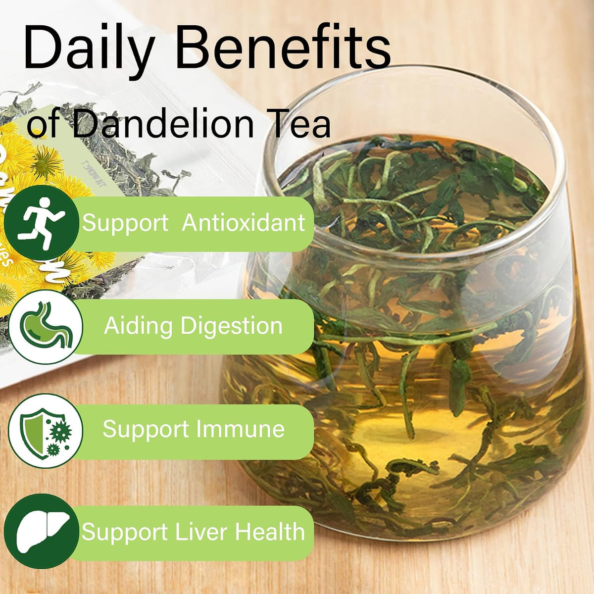 Dandelion Loose Leaf Root Tea 4.4 Ounce(125g)
