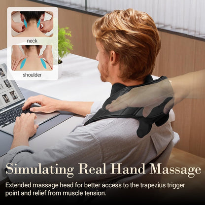 CuPiLo Cordless Neck and Shoulder Massager with Heat,HSA Store FSA Eligible