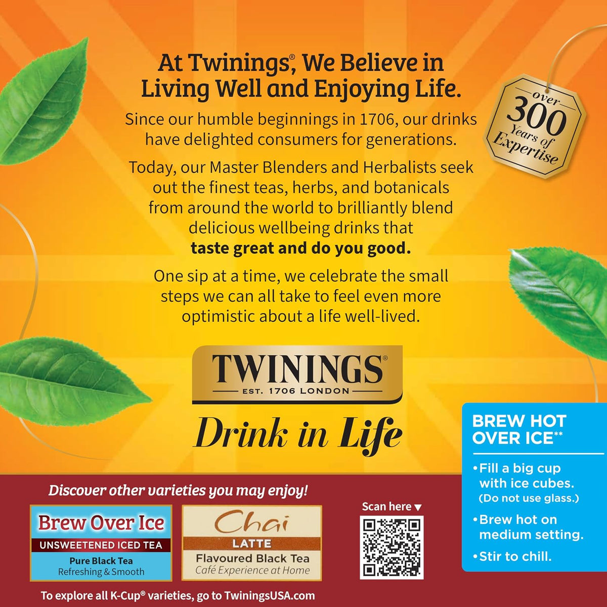 Twinings Chai Black Tea K-Cup Pods for Keurig, 24 Count (Pack of 1), Naturally Sweet and Savoury Spice Flavours, Caffeinated, Enjoy Hot or Iced