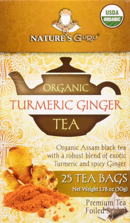 Nature's Guru Instant Vanilla Chai Tea Drink Mix Sweetened, 10 Count (Pack of 1) Single Serve On-the-Go Drink Packets