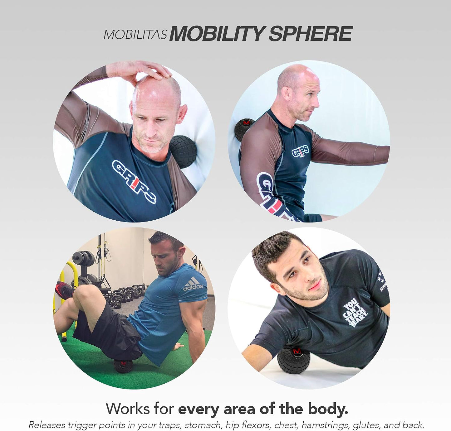 Mobility Sphere - 5 Inch Large Massage Ball Roller, Myofascial Release Ball & Psoas Release Tool - Trigger Point Massage Tool, Foam Roller Mobility for Muscle Recovery