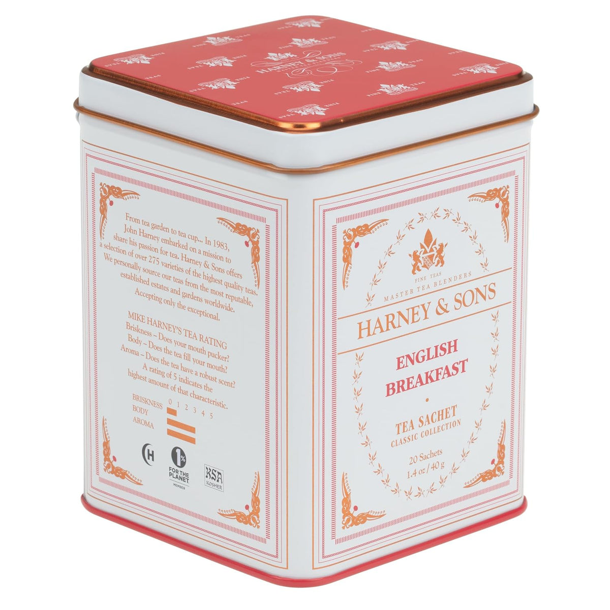 Harney & Sons Black Tea, English Breakfast, 20 Sachets