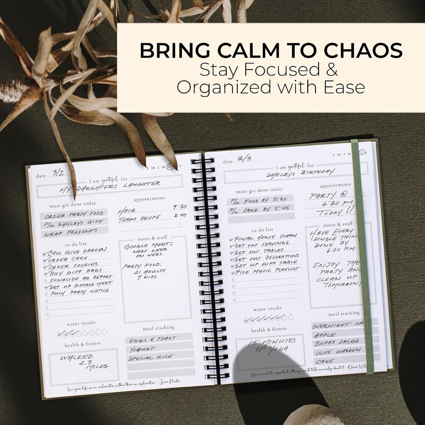 Beautiful To Do List Notebook - Aesthetic Undated ADHD Daily Planner Gift