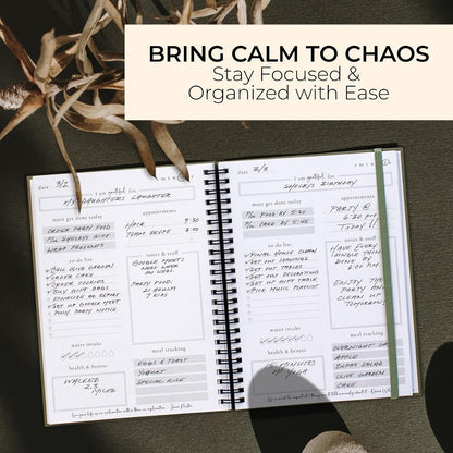 Beautiful To Do List Notebook - Aesthetic Undated ADHD Daily Planner Gift