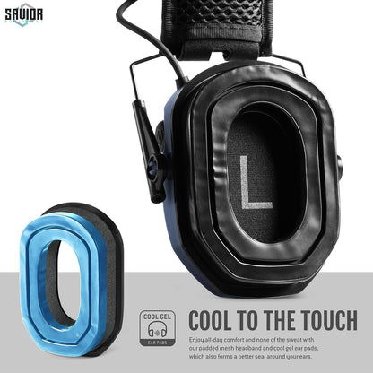 Savior Equipment Apollo Electronic Earmuffs For Shooting w/Gel Ear Pads, 24dB NRR, Noise Cancelling Ear Protection Headset