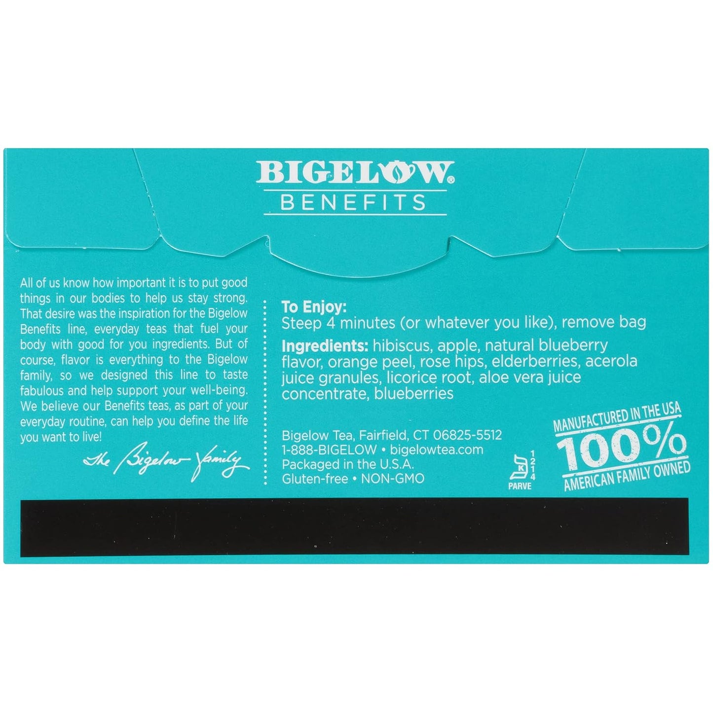 Bigelow Benefits Sleep Chamomile Lavender Herbal Tea, Caffeine Free, 18 Count (Pack of 6), 108 Total Tea Bags