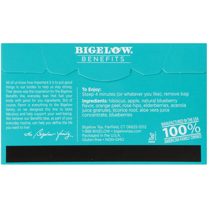 Bigelow Benefits Sleep Chamomile Lavender Herbal Tea, Caffeine Free, 18 Count (Pack of 6), 108 Total Tea Bags