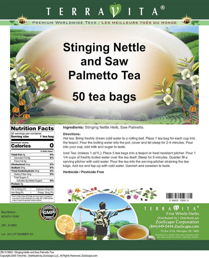 Stinging Nettle and Saw Palmetto Tea (50 tea bags, ZIN: 513893)