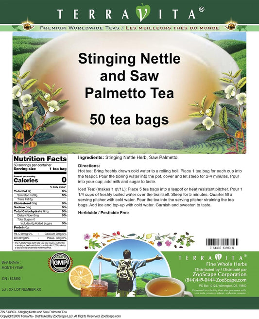 Stinging Nettle and Saw Palmetto Tea (50 tea bags, ZIN: 513893)