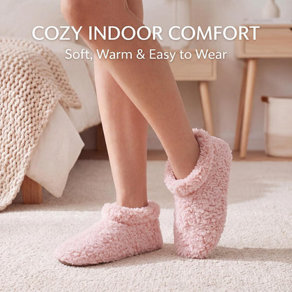 Cozylook Fuzzy Slippers for Women Indoor Soft Sole Slipper Socks