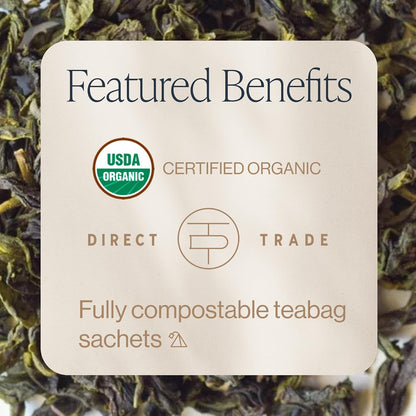 Rishi Tea Earl Green Japanese Organic Sachet Tea Bags, 30ct