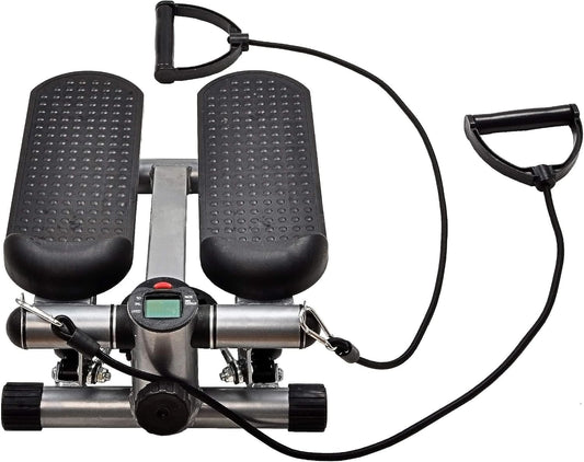 Fitvids Pre-Assembled Adjustable Mini Stepper Stair Stepper Stepping Machine with Resistance Bands