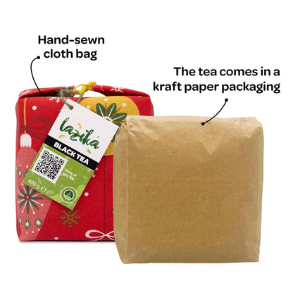 Lazika Loose Leaf Tea Set, Black Tea, Green Tea, Earl Grey, Tea Gift Set, 3.35 Oz (Pack of 3)