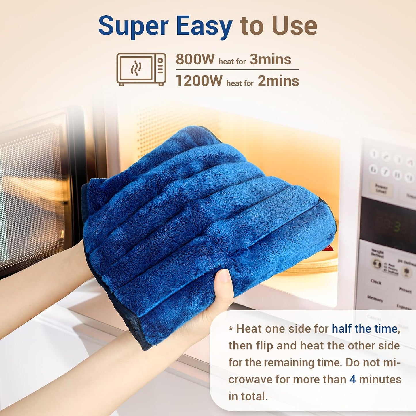 Comfytemp Microwave Moist Heating Pad for Back Pain Relief, Sciatica, FSA Eligible HSA, Microwavable Hot Therapy for Lower Lumbar, Period Cramps, Waist Warm Compress Women Men Gift, Fathers Day Dad