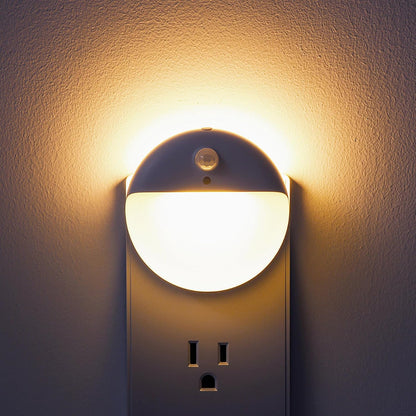 YUNLEX 2 Pack Plug in Sleep Night Light with Motion Sensor and Dusk to Dawn Sensor, 3 Modes, Soft Glow, Stepless Dimming, LED Lights for Bedroom, Sleep, Baby Nursery, Kids, Toddler, Home Decor (Amber)