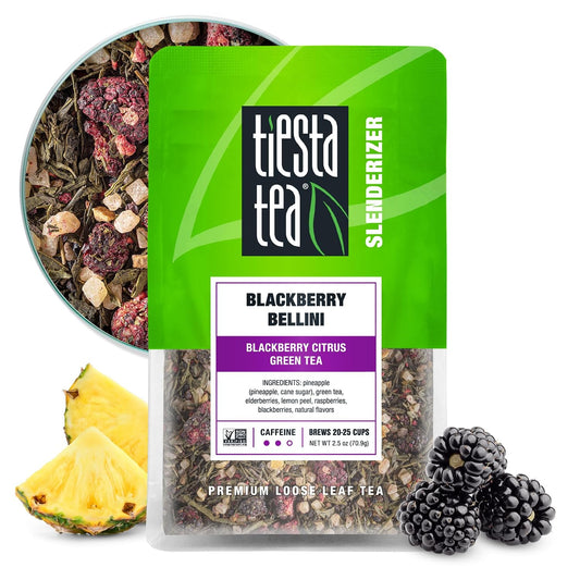 Tiesta Tea Blackberry Bellini Blackberry Citrus Green Tea Loose Leaf 2.5oz