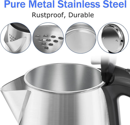 Stariver 2.5L Large Electric Kettle, BPA-Free Stainless Steel Water Kettle