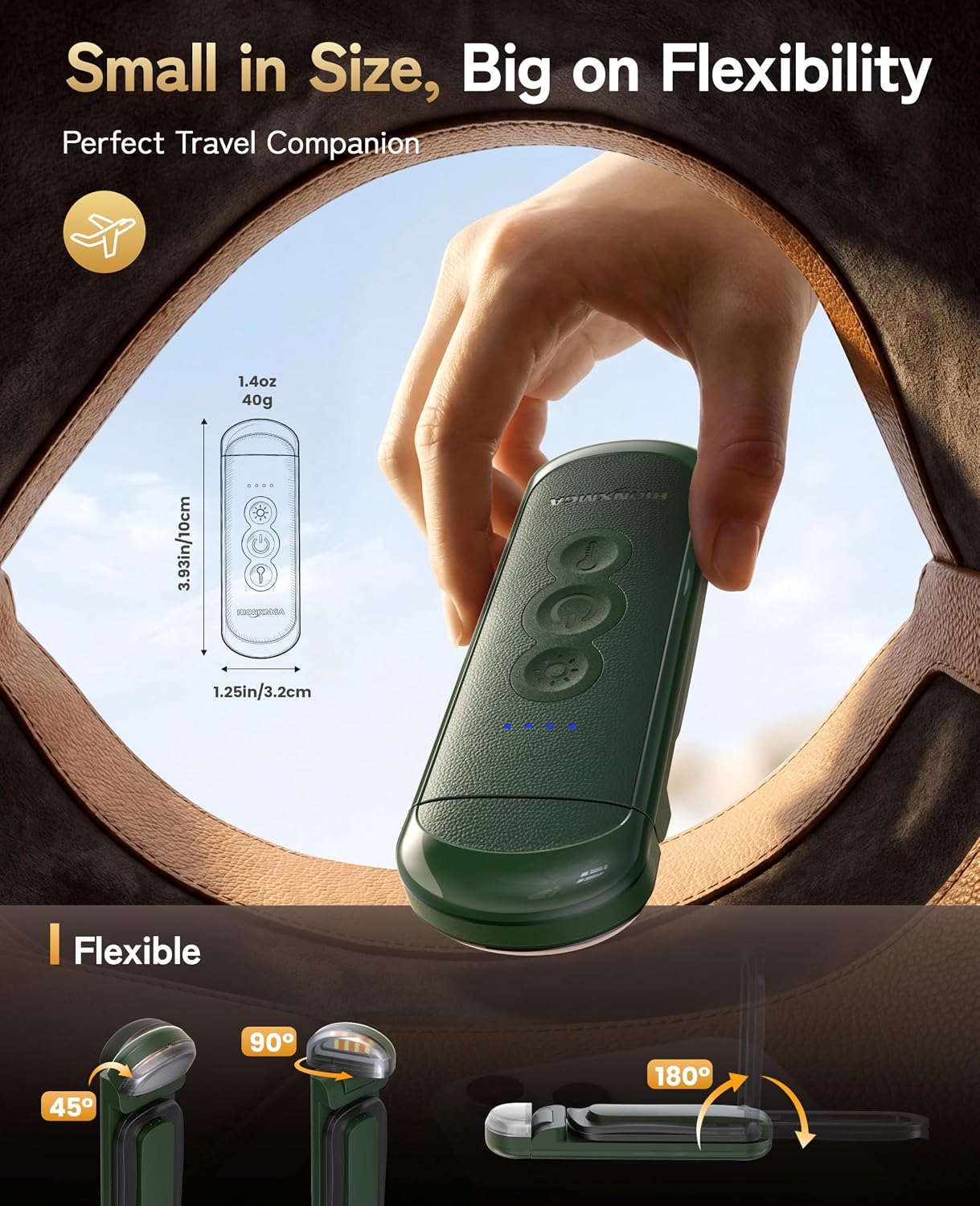 HIONXMGA Rechargeable Book Light,Clip-On Reading Light for Books in Bed