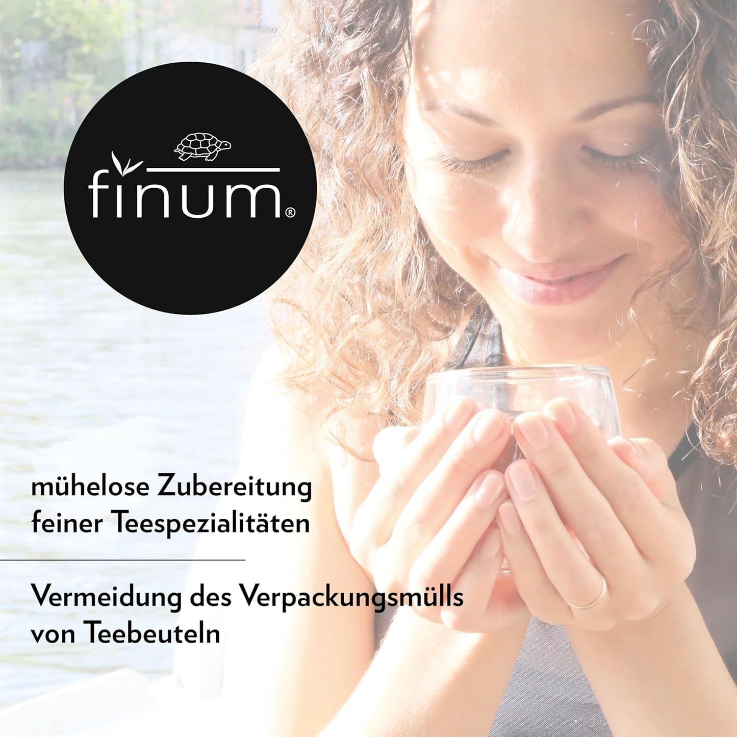 Finum Disposable Paper Tea Filter Bags for Loose Tea, Brown, Large, 100 Count