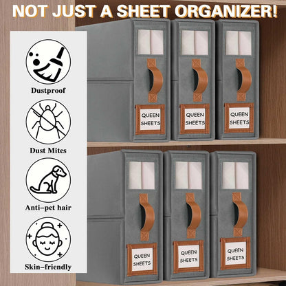 GhvyenntteS Bed Sheet Organizers and Storage, Closet Organizer