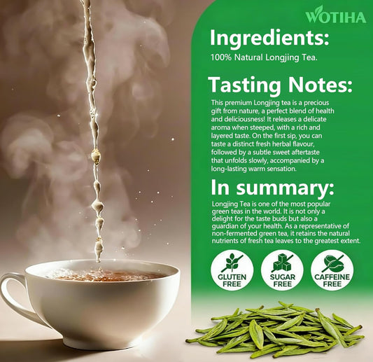 WOTIHA 60 Count Premium Lemon Balm Tea Bags - 100% Pure Natural Leaves, Lemony Citrusy Flavor, Supports Calming & Digestion, Caffeine-Free, Additive-Free, Sugar-Free, Vegan Non-GMO