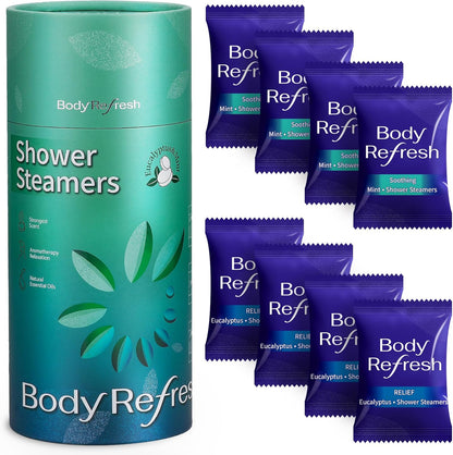 Shower Steamers Aromatherapy 8 Pack - Shower Bombs with Natural Essential Oils, Gifts for Women Mom Wife Men, Birthday Gifts for Women,Self Care, Relaxation, Home Spa, Travel Essentials