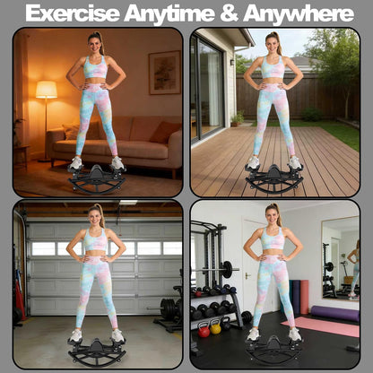 KINMAC Lateral Stepper for Exercise-Rocking Stepper Machine with Resistance Bands & Anti-Slip Mat and LCD Monitor, Professional Stair Stepper for Home Workout