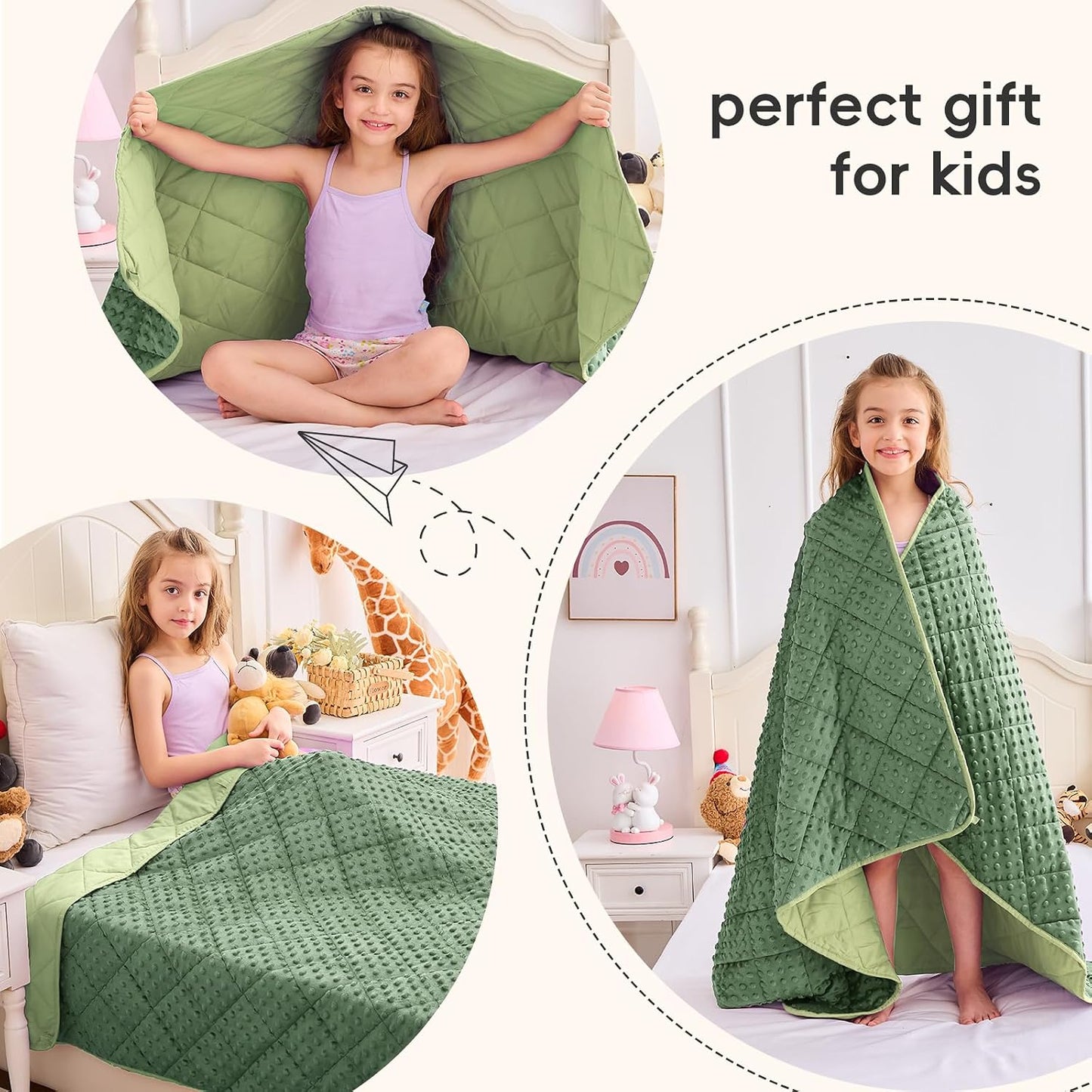 yescool Weighted Lap Pad 2 lb Blue Small Lap Blanket, Weighted Lap Blanket Cooling Heating Weighted Throw Blankets, Minky Blankets Gifts for Travel Outdoor Indoor, 20 * 30in