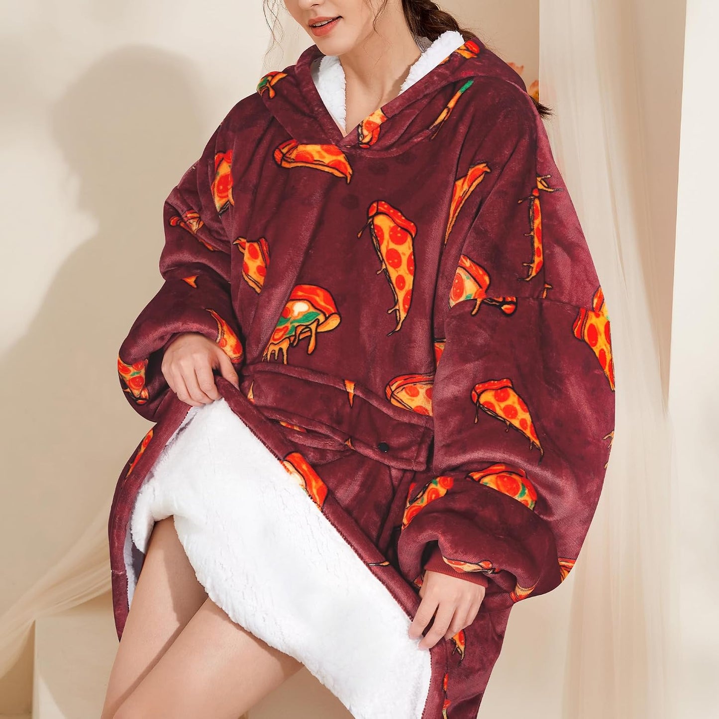 Narecte Cozy Oversized Blanket Hoodie Wearable Blanket Adults Soft Hooded Blanket Hoodie Birthday Gifts for Women Christmas - Colors A