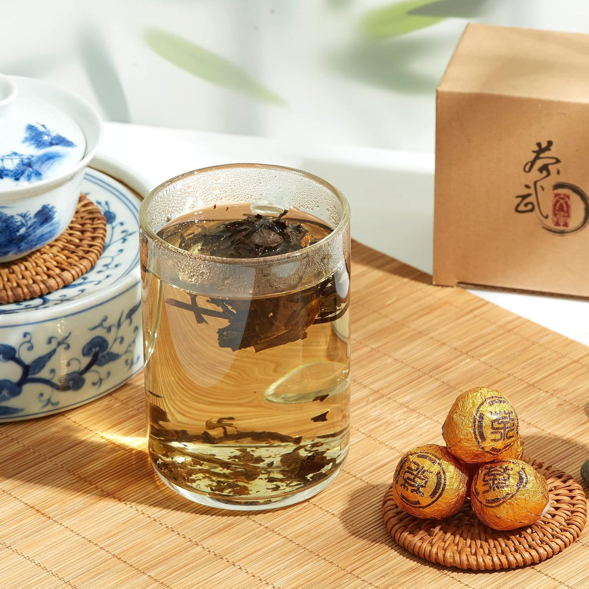 ChaWuWarmSun [B] White Tea Dragon Ball, 5oz/142g Aged FuDing ShouMei