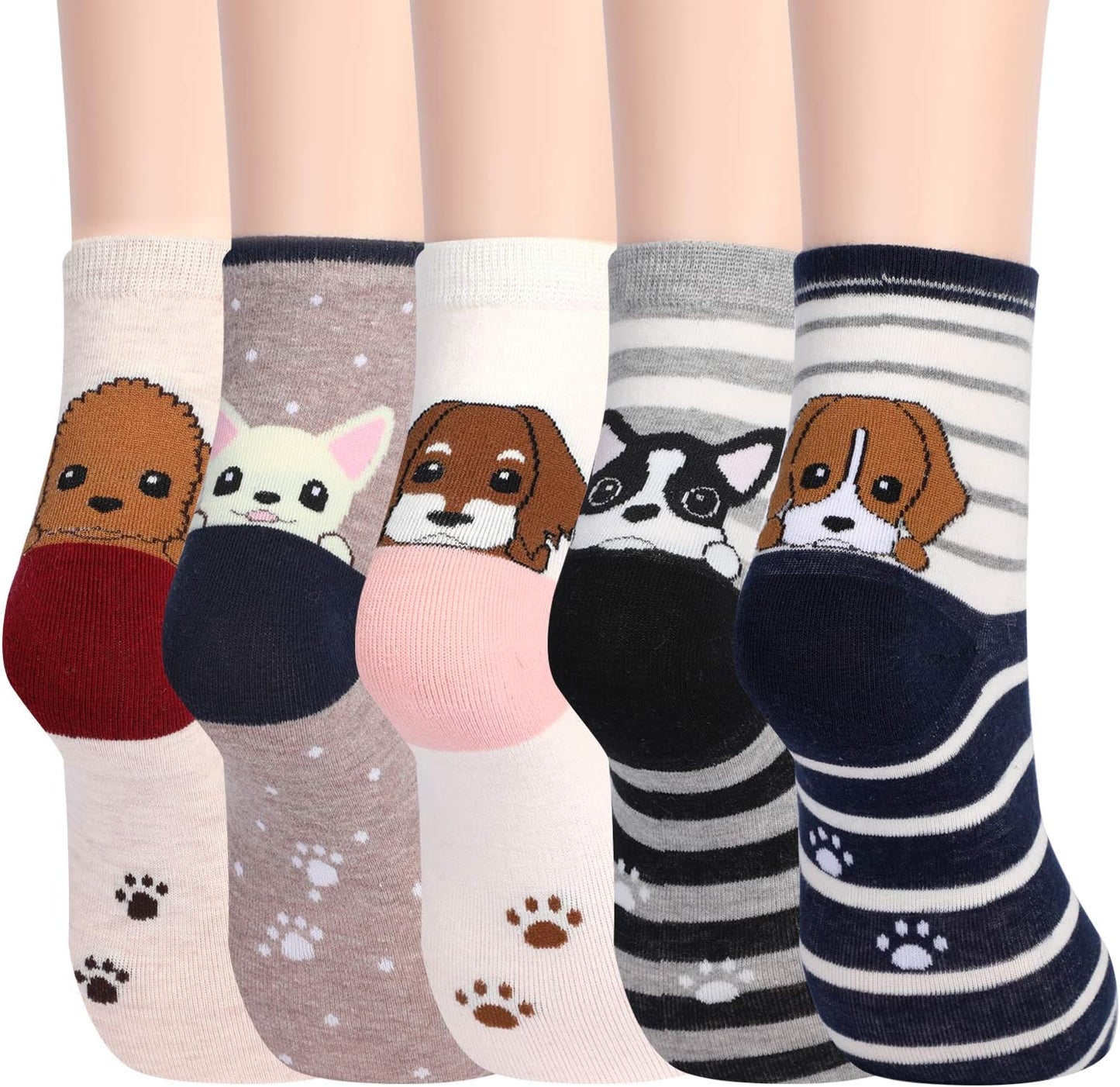 Jeasona Cute Cat Gifts for Women Animal Cat Socks Wife Mom Girlfriend Daughter