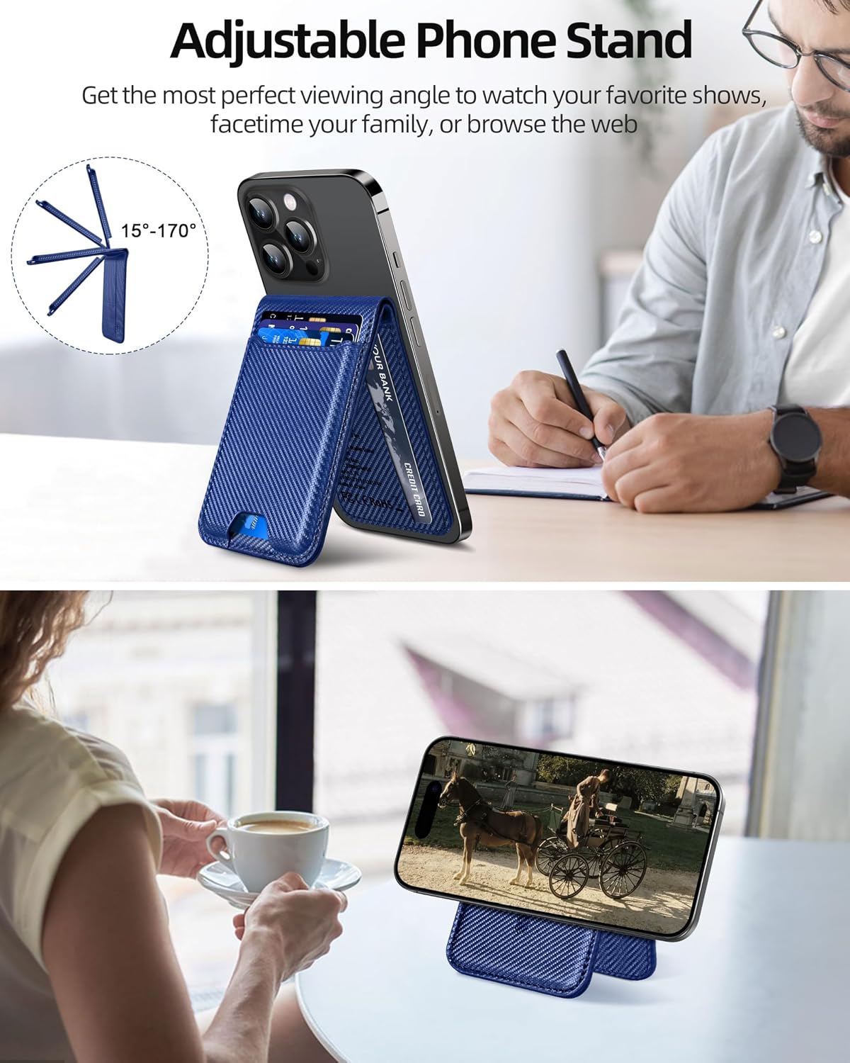 ExtreLife for Magsafe Wallet, Works with Apple Find My, 6 Cards Holder
