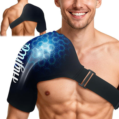 Shoulder Ice Pack Wrap for Rotator Cuff and Arm,Cold Compression for Relief