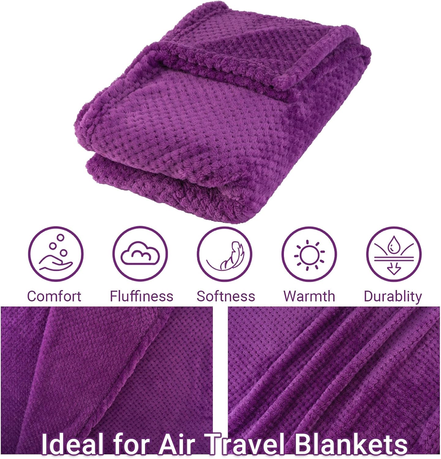 Compact Travel Blanket for Airplane, Premium Soft 2-in-1 Blanket with Pillowcase and Carry Bag, Lightweight Travel Essentials with Luggage Sleeve and Backpack Clip, Mint Green