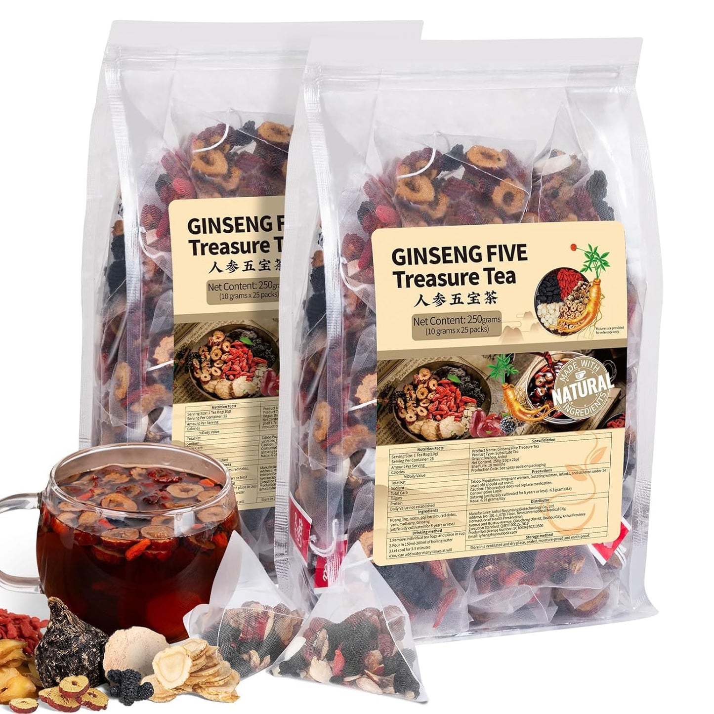 Liver Detox Tea, Chinese Kidney and Liver Cleanse Detox Herbal Tea Support Kidney Healthy Function with 11 Precious Ingredients Formula (1 Pack/15 Bags)