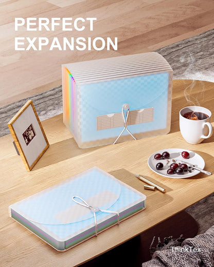 ThinkTex Accordion File Organizer, 12 - Pocket Expanding File Folders