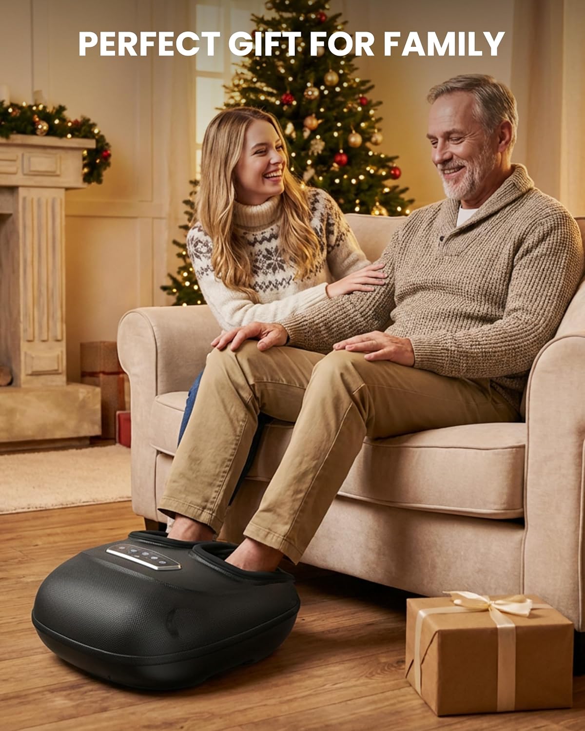 CILI 2026 Upgraded 4-in-1 Heated Foot Massager with Shiatsu, Compression & Vibration, Gifts for Women Men,Feet Massager Machine with Remote Control, Deep Kneading, Fits Big Feet 14 Men