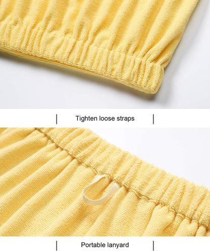 Kniffi Women's Spa Wrap & Hair Towel Body Wrap Adjustable Closure Bathrobe