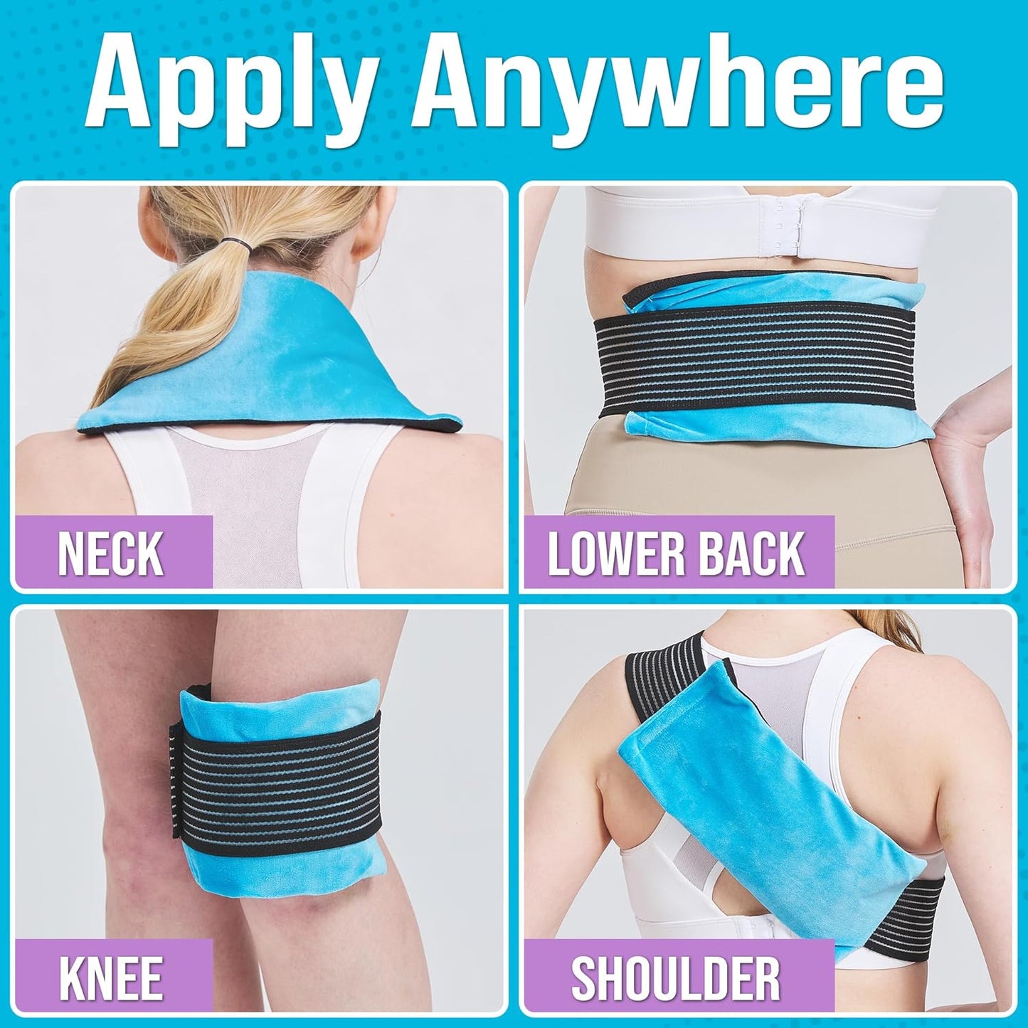 Ankle Compression Sleeve for Achilles Tendonitis Relief, Ankle Ice Pack Wrap, Foot Brace Sprained Ankle Support for Women and Men, Freeze Cold Packs for Plantar Fasciitis