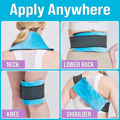 Ankle Compression Sleeve for Achilles Tendonitis Relief, Ankle Ice Pack Wrap, Foot Brace Sprained Ankle Support for Women and Men, Freeze Cold Packs for Plantar Fasciitis