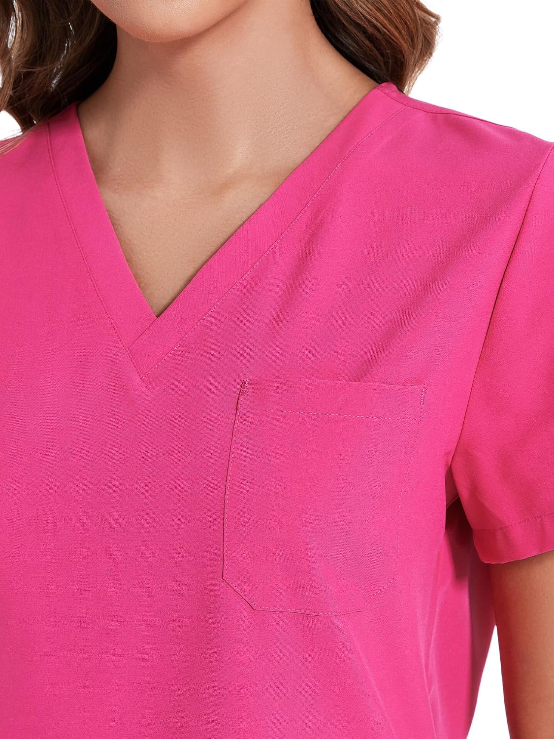 COZYFIT Scrubs for Women Set - Stretch V-Neck Scrub Top & Jogger Pant with 8 Pockets COZY SCRUBS - Colors B