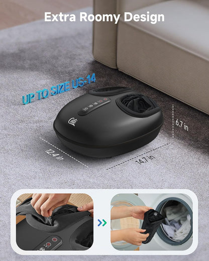 CILI Foot Massager with Heat, Shiatsu Foot Massager for Neuropathy & Plantar Fasciitis Relief, Gifts for Women Mom Dad,Heated Feet Massager with Deep Kneading,Compression,Vibration,FSA Eligible HSA
