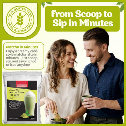 Cappuccine Sweetened Matcha Green Tea, 3 Pounds