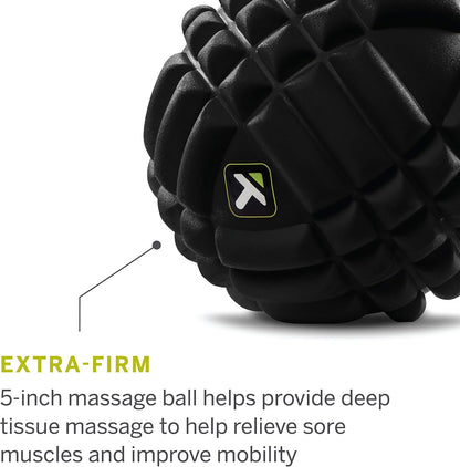 TRIGGERPOINT Performance Grid X Massage Ball for Deep Tissue Massage and Exercise Recovery, Black