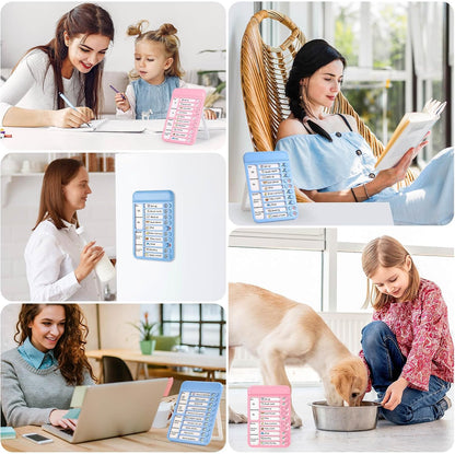 Audab Dry Erase Chore Chart for Kids, Magnetic Whiteboard Checklist Board, Chore Checklist Slider to Do List Board, Daily Routine Chart Schedule Board Task Tracker for Home Refrigerator, Wall, Desk