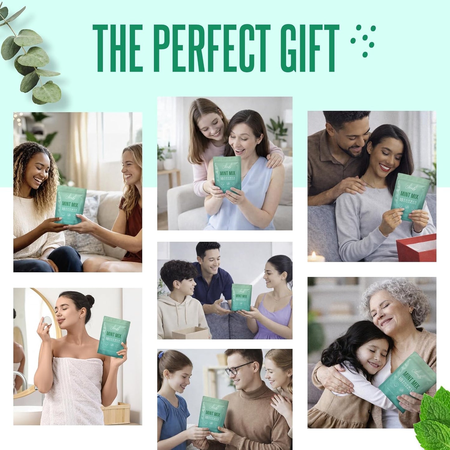 Cleverfy Shower Steamers Aromatherapy Gifts for Women and Men, 18 Tablets