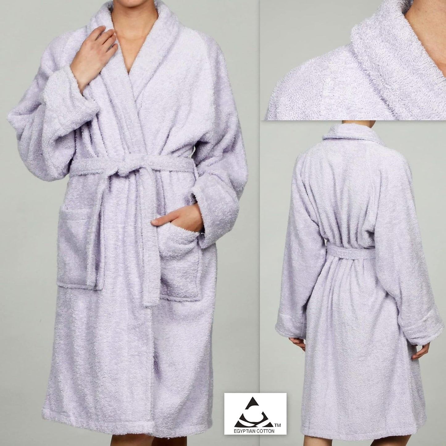 Cotton Unisex Terry Robe, Soft And Absorbent Robes For Men And Women, Bathroom Accessories