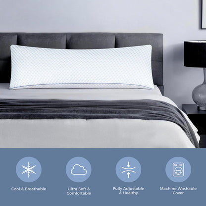 OSBED Shredded Memory Foam Pillows Queen Size Set of 2