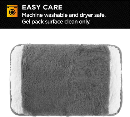 Brookstone Faux Fur Hand Warmer | Soothe Cold Hand Muff with Microwavable Gel Pack for Long Lasting Heat | Cozy Sherpa & Plush Lining for Ultimate Comfort | Hand Muffs for Women & Men